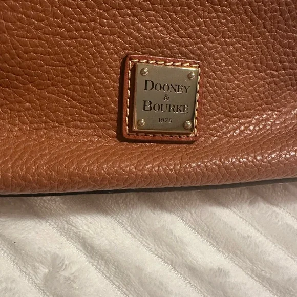 Dooney & Bourke Brown Pebbled Leather Crossbody - Picture 2 of 5